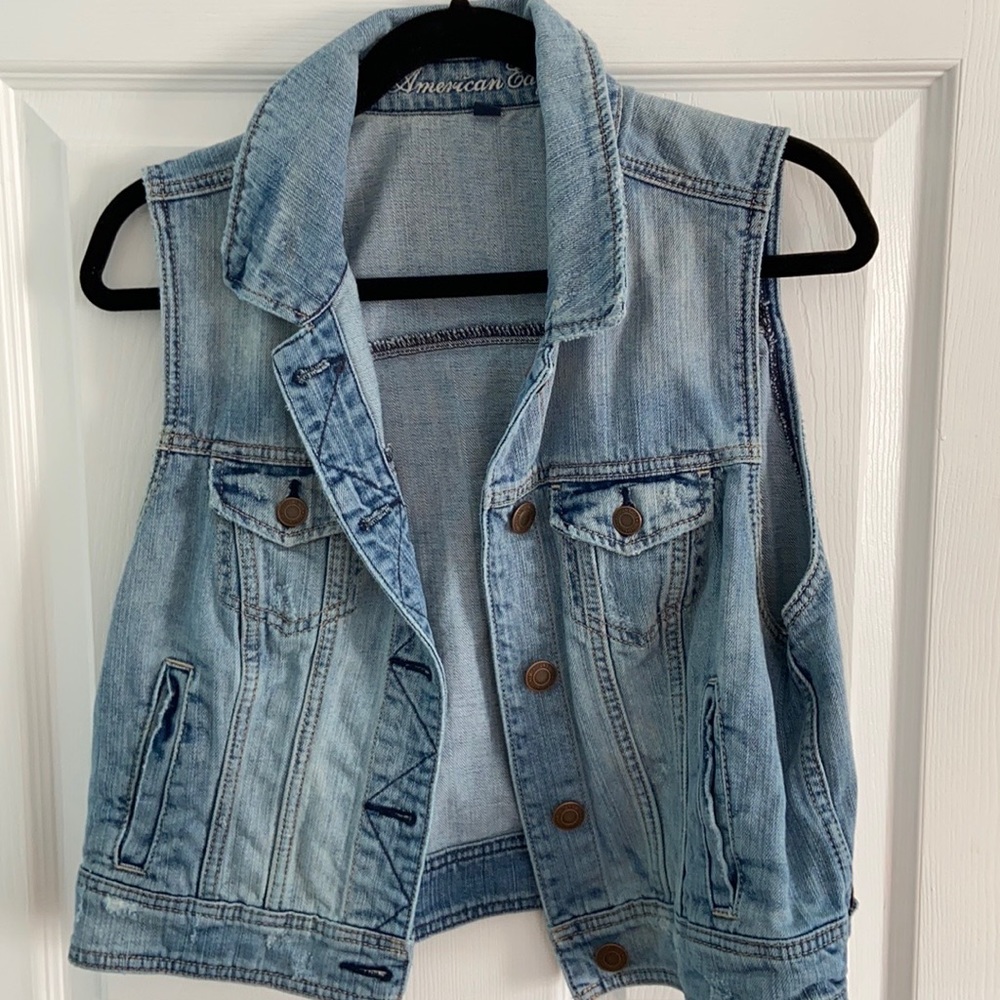American Eagle Denim Vest